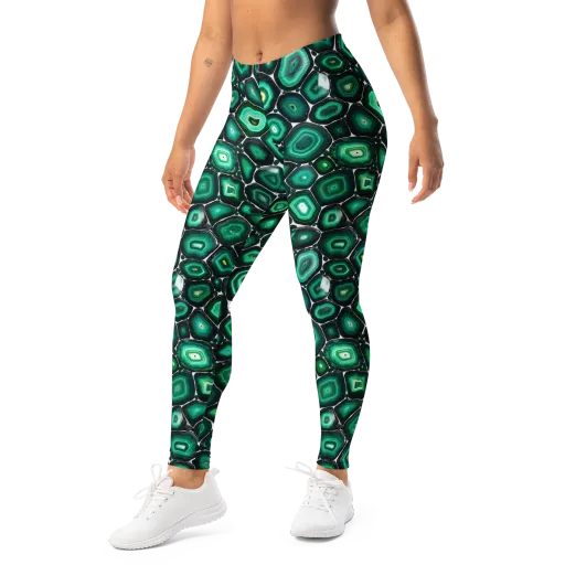 Verdant Agate on a Leggings