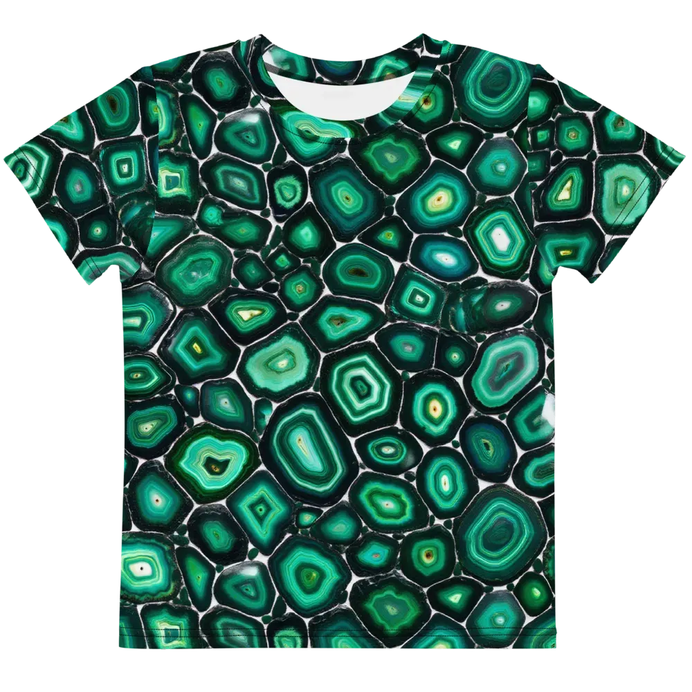 Verdant Agate on Kids Crew Neck T-Shirt — Front
