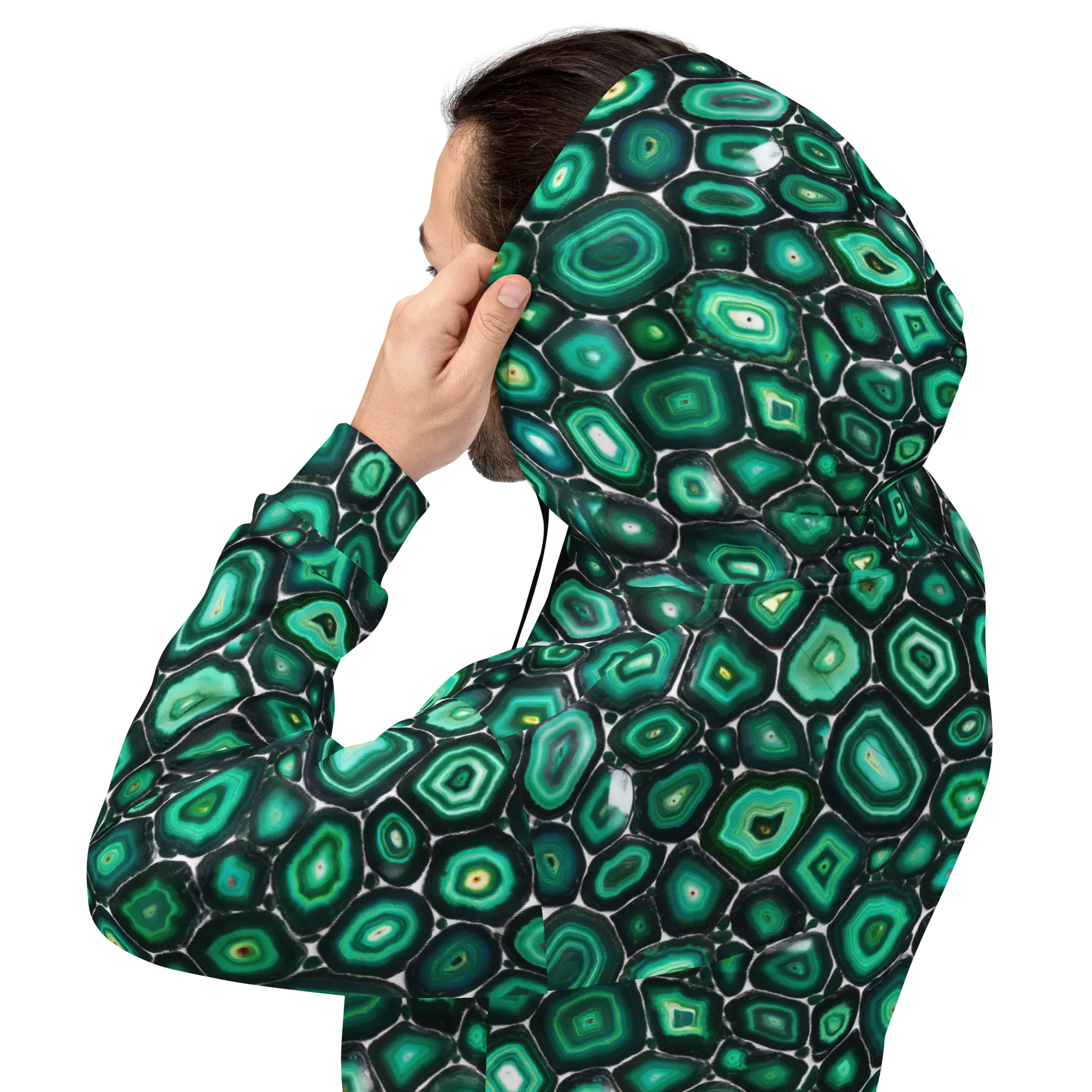 Verdant Agate on Hoodie — Back