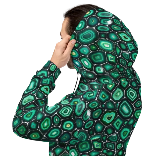 Verdant Agate on a Hoodie