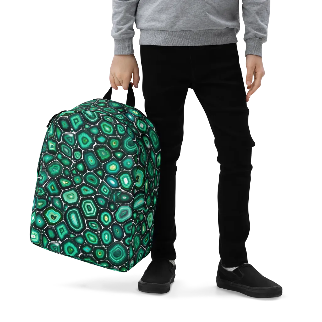 Verdant Agate on Minimalist Backpack — Zoomed-in
