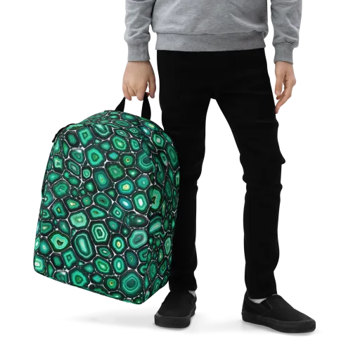 Verdant Agate on a Minimalist Backpack