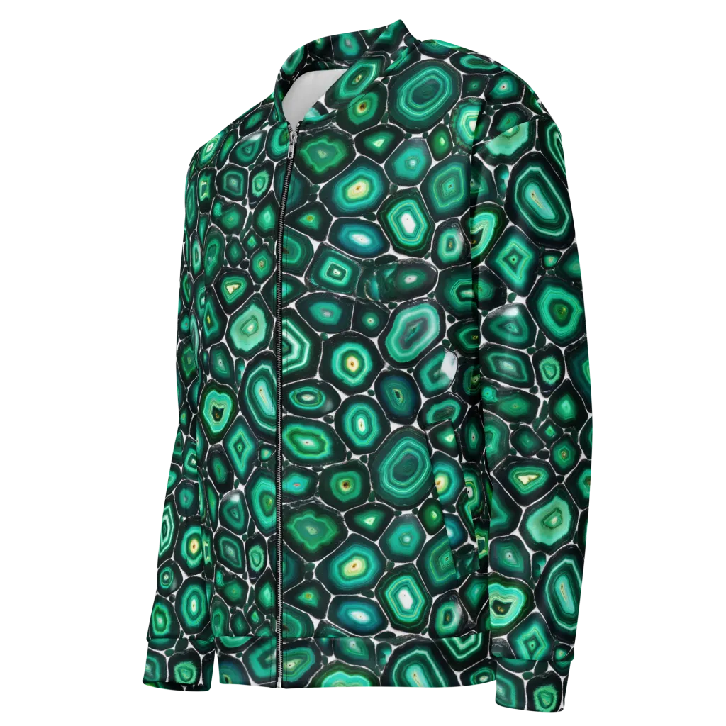 Verdant Agate on Bomber Jacket — Left Front