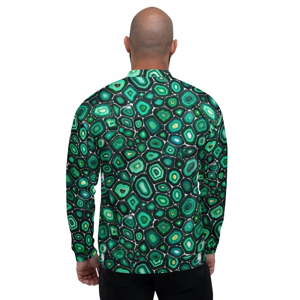 Verdant Agate on Bomber Jacket — Back