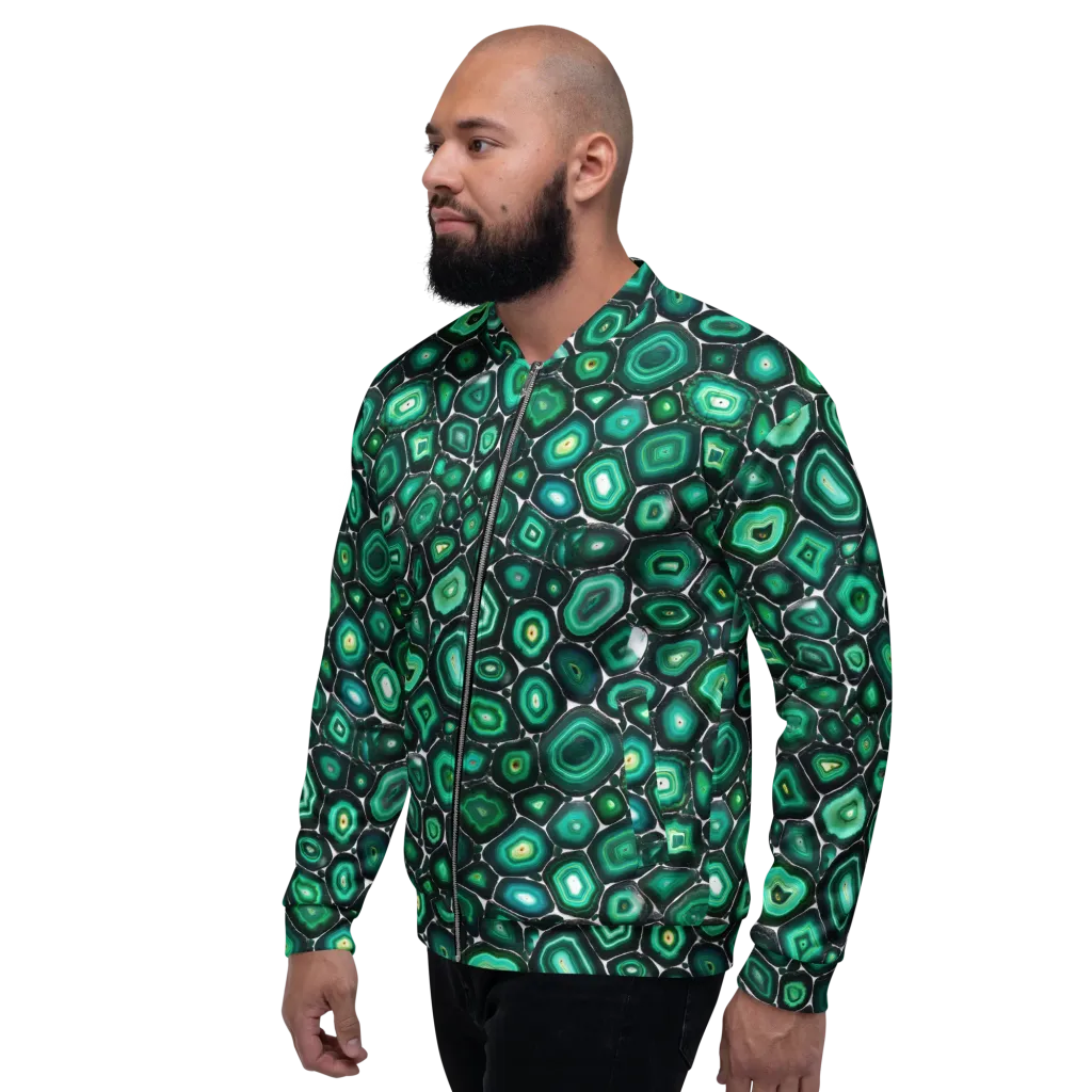 Verdant Agate on Bomber Jacket — Left