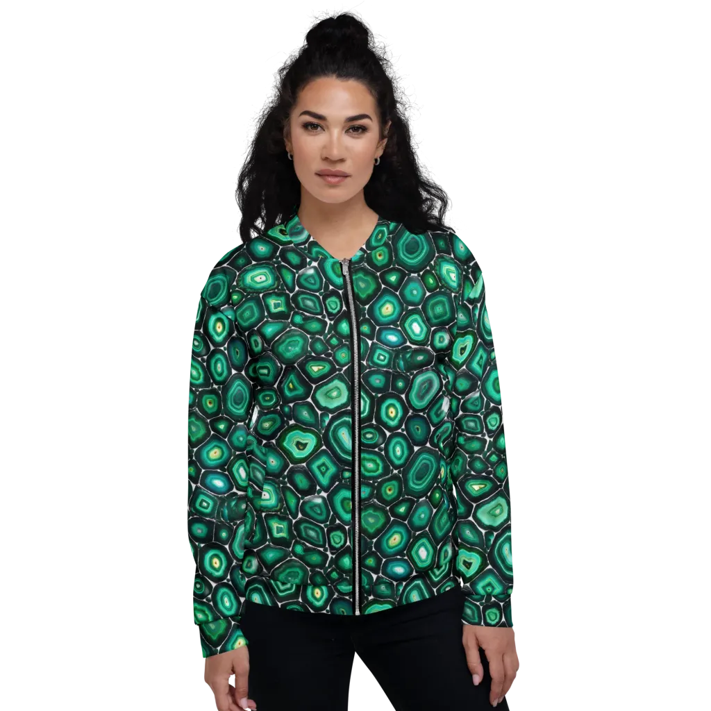 Verdant Agate on Bomber Jacket — Front