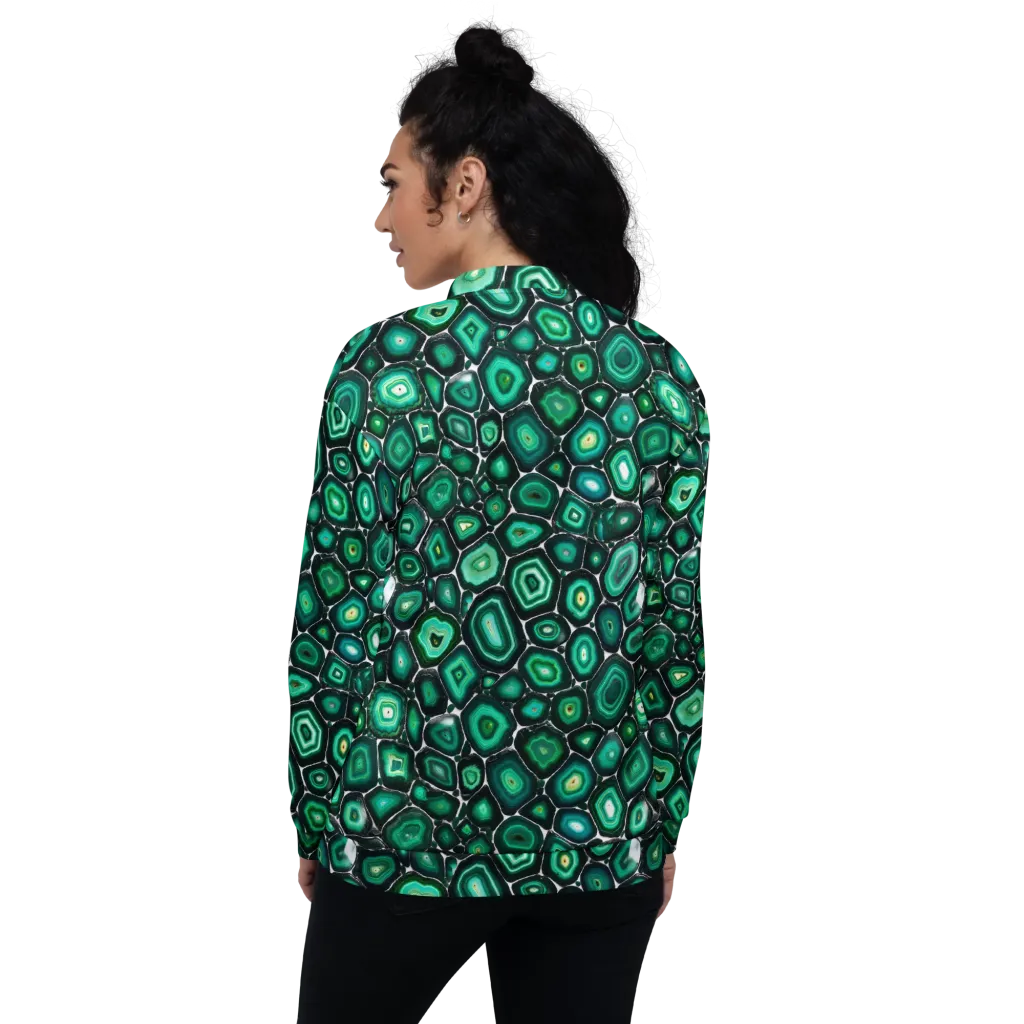 Verdant Agate on Bomber Jacket — Back
