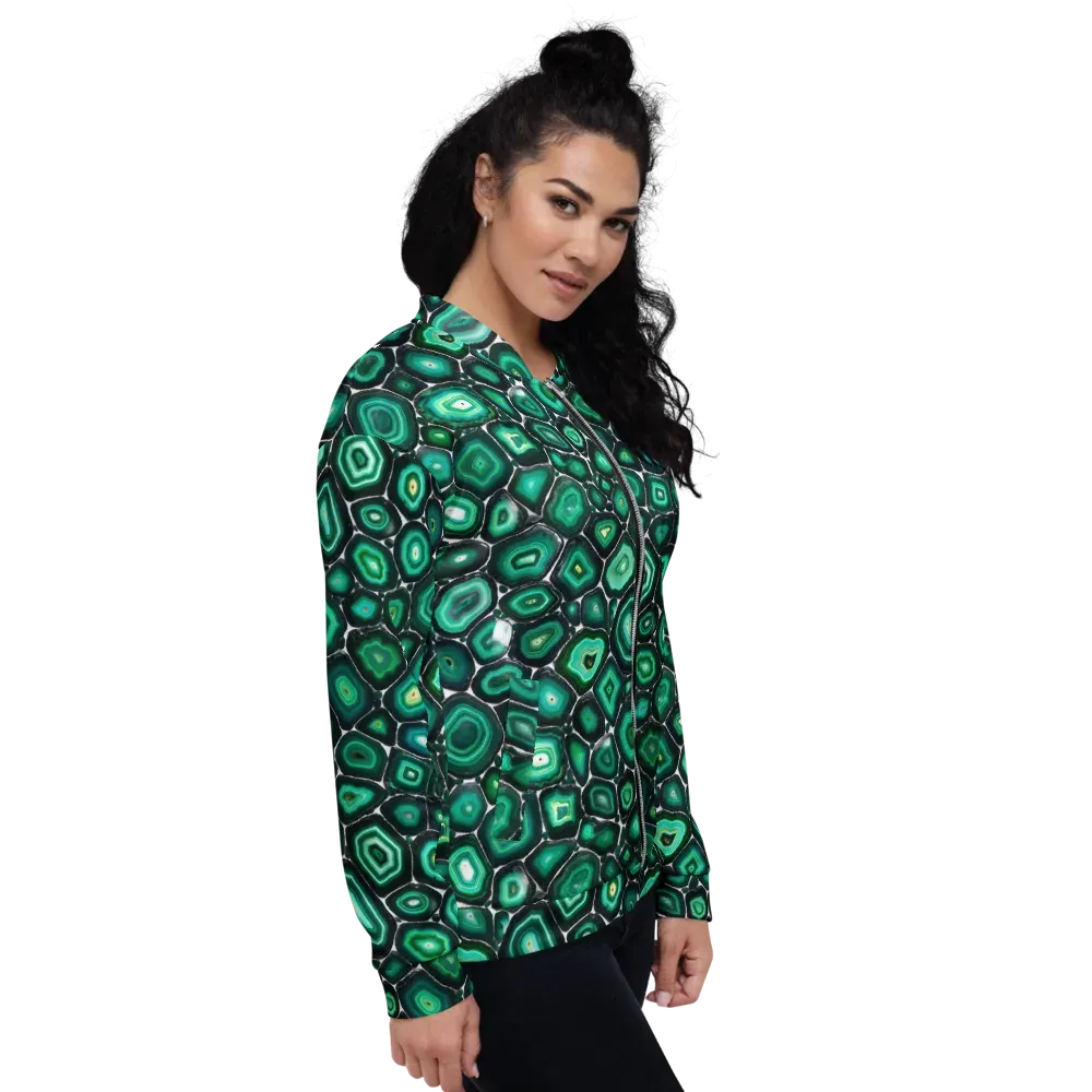 Verdant Agate on Bomber Jacket — Right