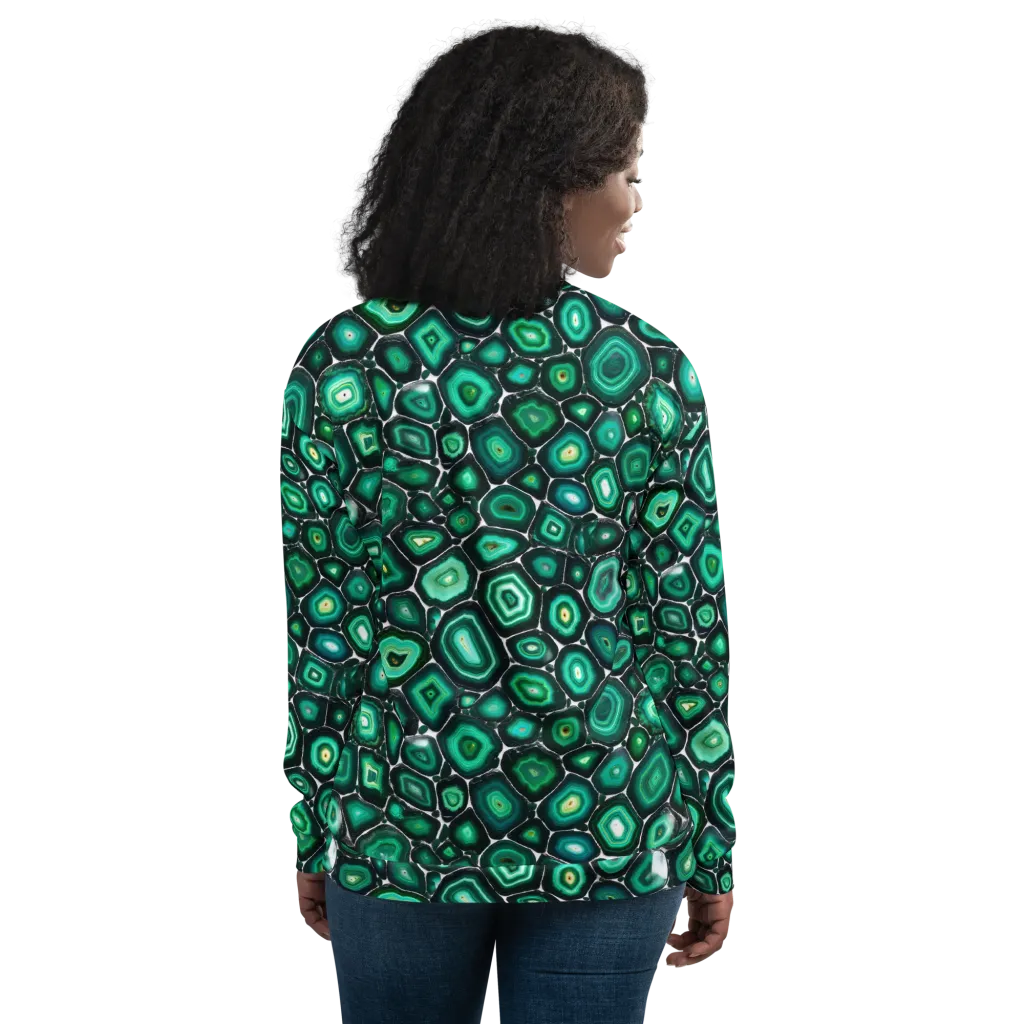 Verdant Agate on Bomber Jacket — Back