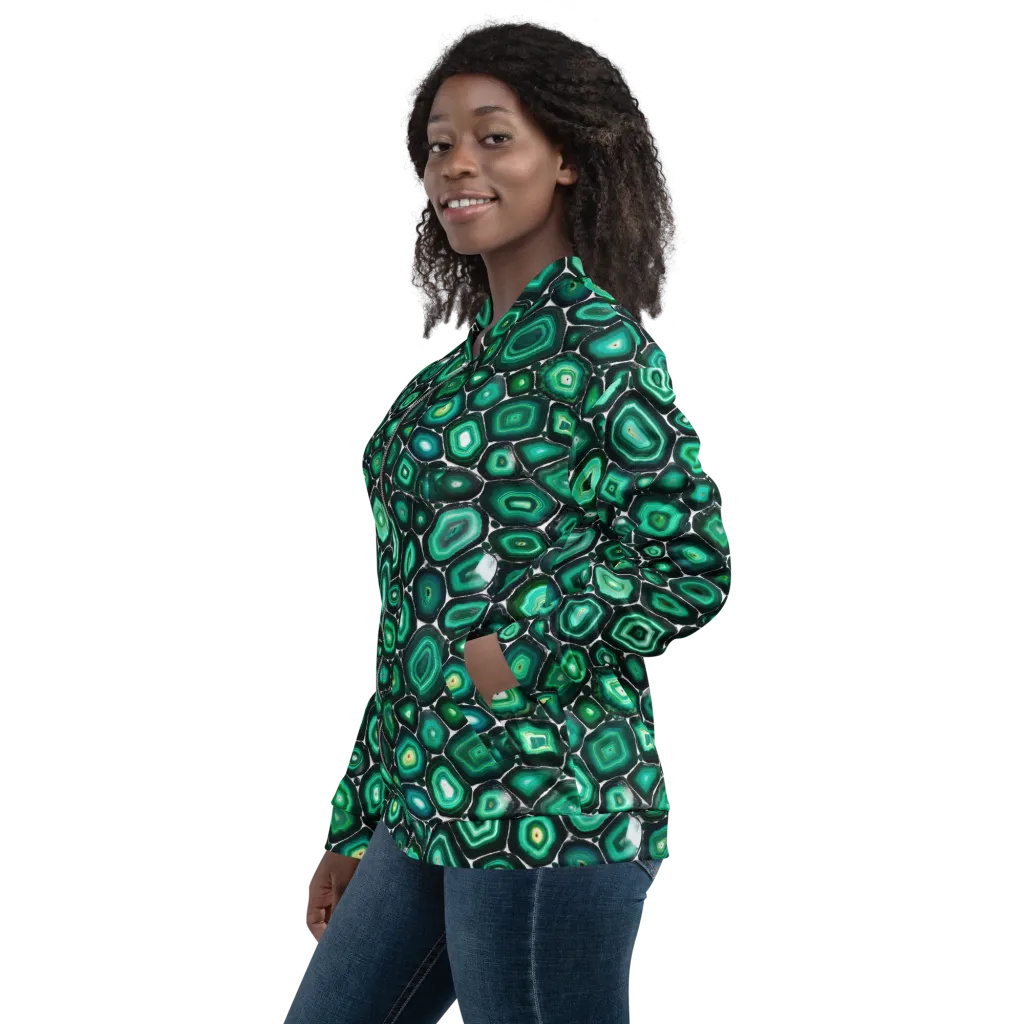 Verdant Agate on Bomber Jacket — Left