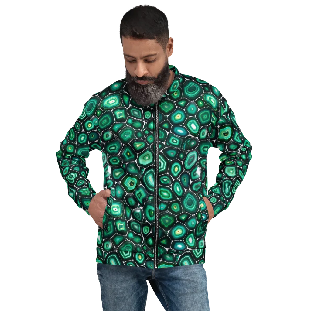 Verdant Agate on Bomber Jacket — Front