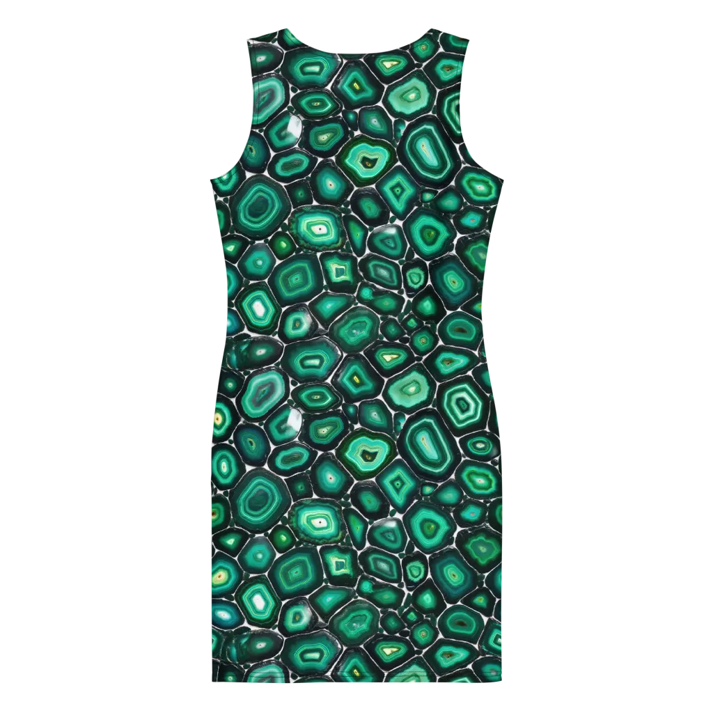 Verdant Agate on Bodycon Dress — Back