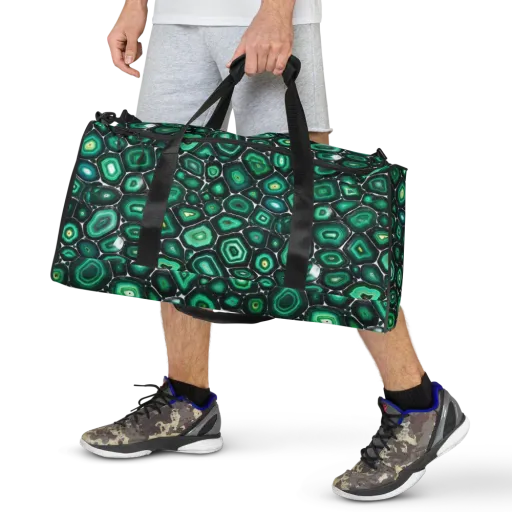 Verdant Agate on a Duffle Bag