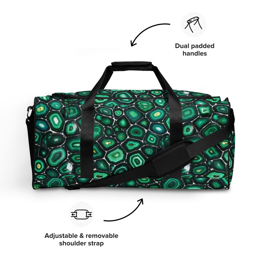 Verdant Agate on Duffle Bag — Front