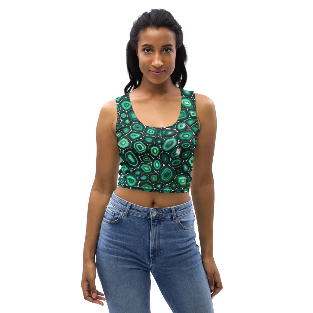 Verdant Agate on Crop Top — Front