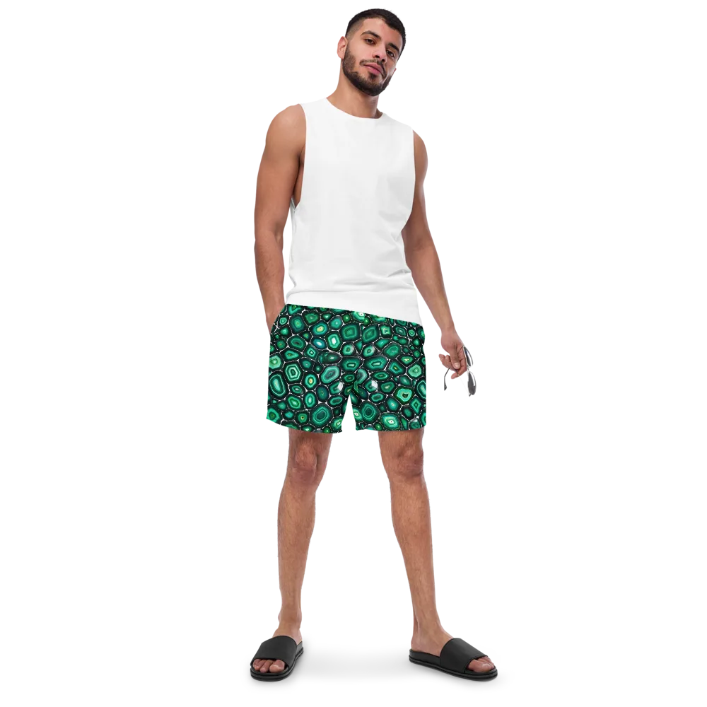 Verdant Agate on Swim Trunks — Front