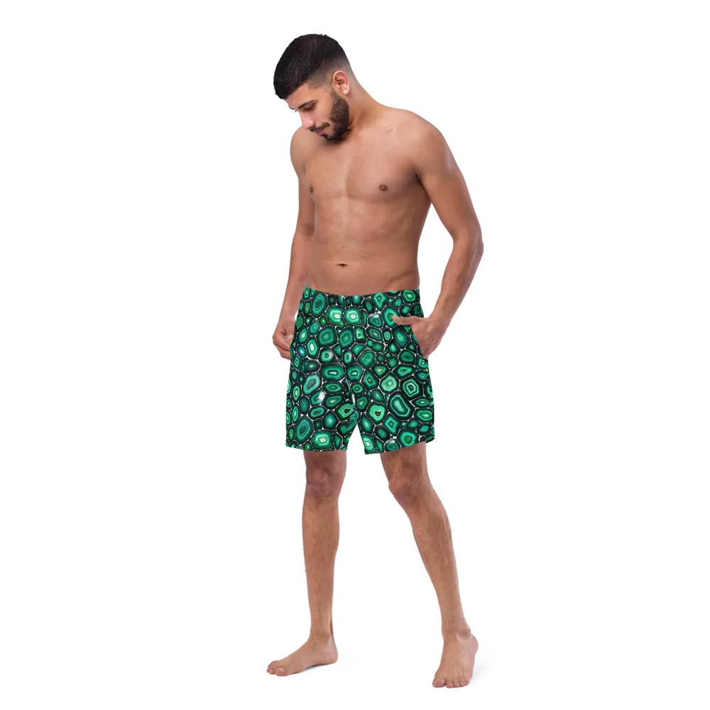 Verdant Agate on Swim Trunks — Left Front