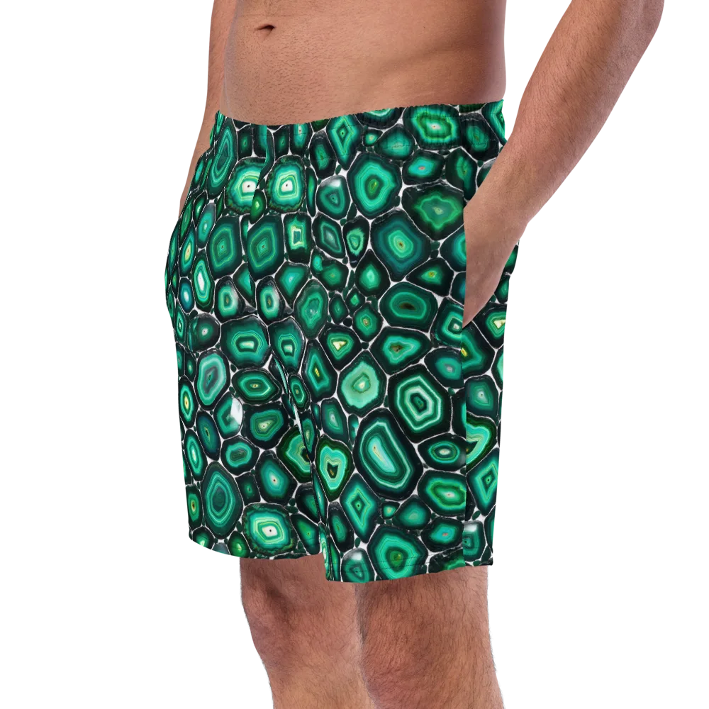 Verdant Agate on Swim Trunks — Left Front