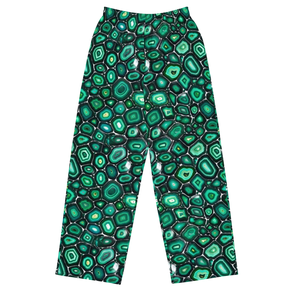 Verdant Agate on Wide-Leg Pants — Front