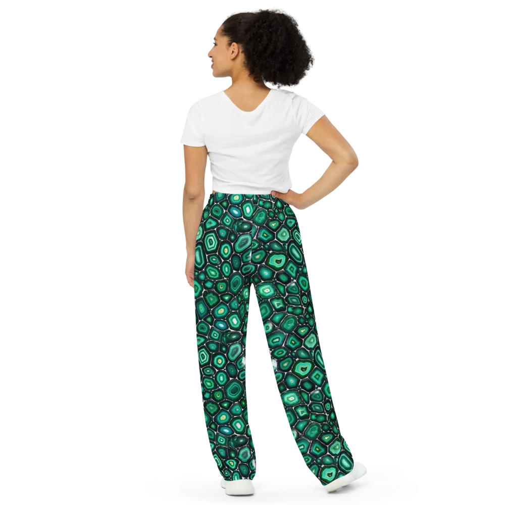 Verdant Agate on Wide-Leg Pants — Back