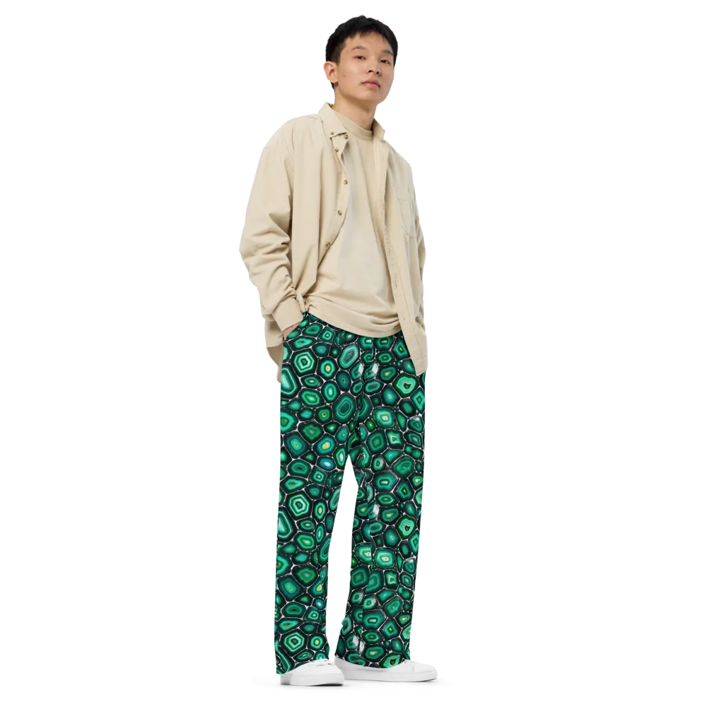 Verdant Agate on Wide-Leg Pants — Right Front