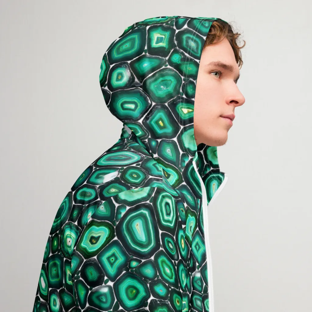 Verdant Agate on Men's Windbreaker — Right