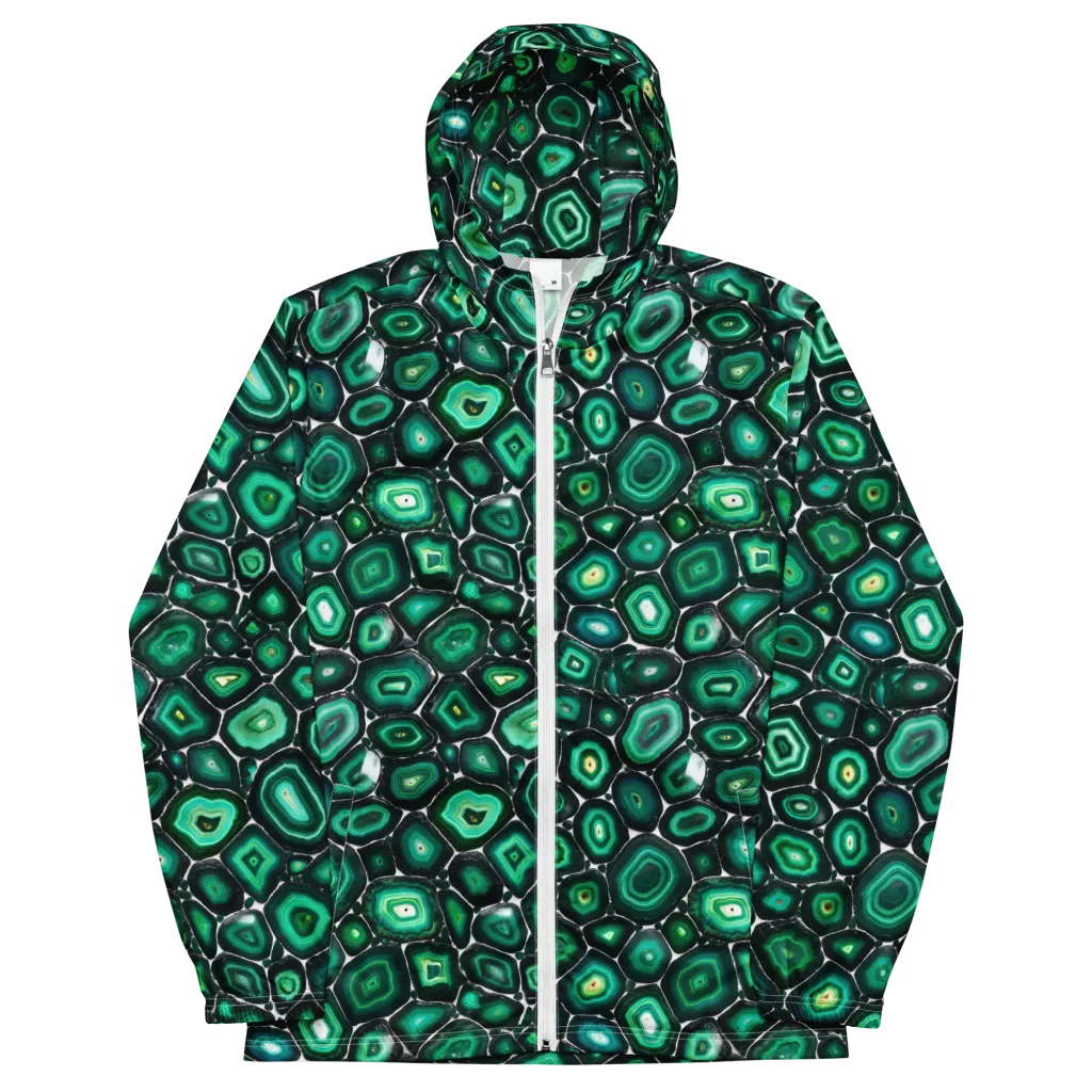 Verdant Agate on Men's Windbreaker — Front