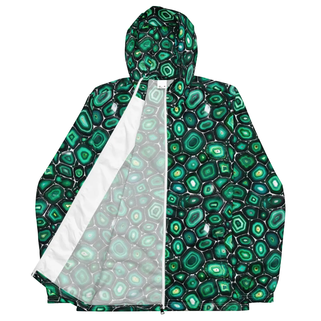 Verdant Agate on Men's Windbreaker — Front