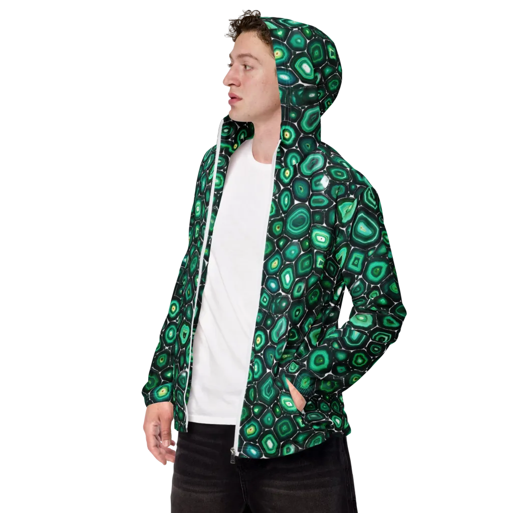 Verdant Agate on Men's Windbreaker — Left Front