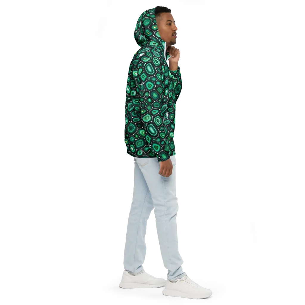 Verdant Agate on Men's Windbreaker — Right