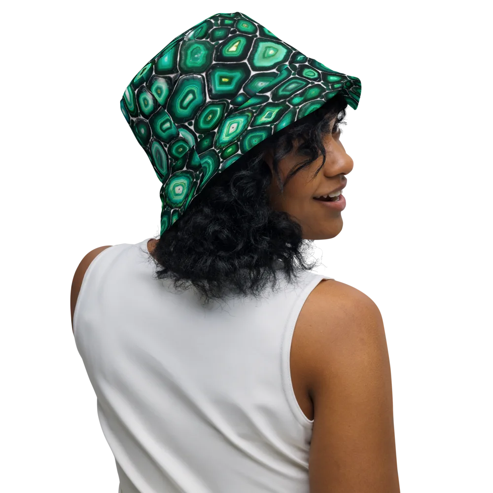 Verdant Agate on Reversible Bucket Hat — Right Outside