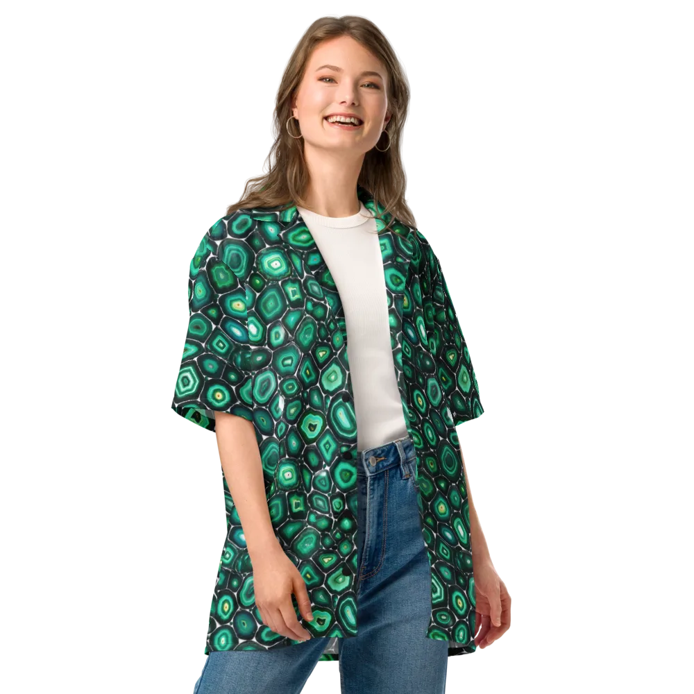 Verdant Agate on Button Shirt — Front