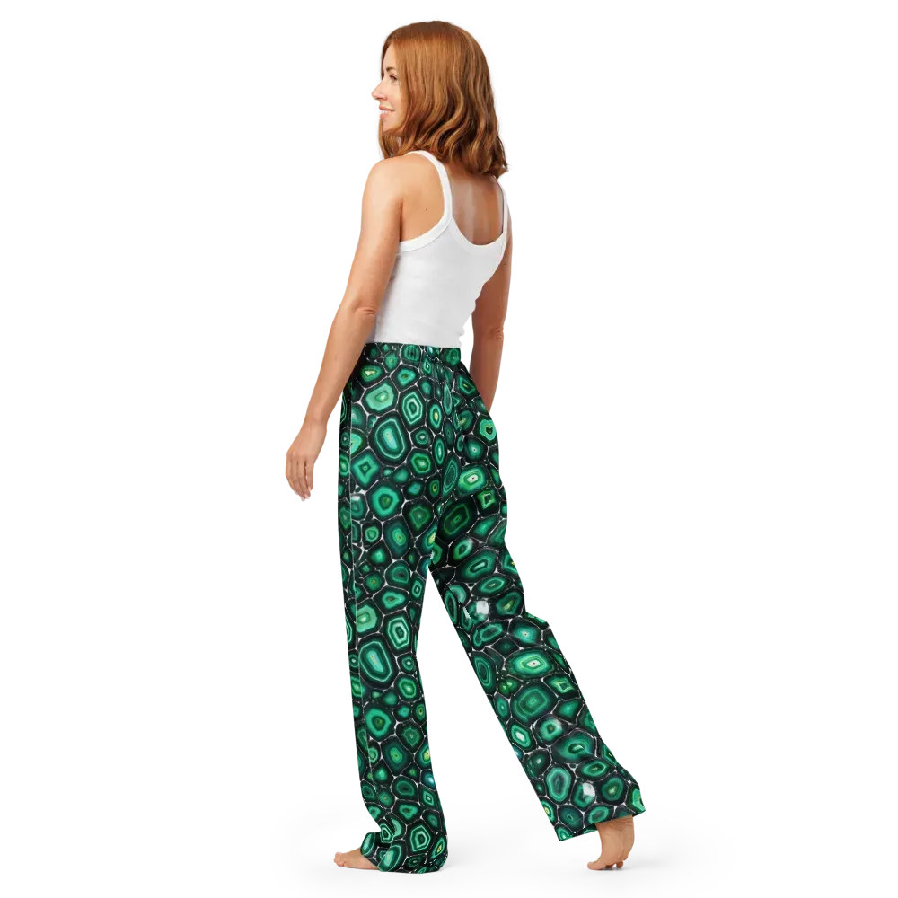 Verdant Agate on Women's Pajama Pants — Back