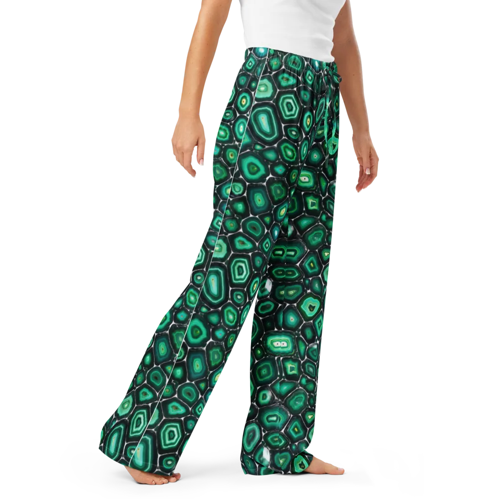 Verdant Agate on Women's Pajama Pants — Right Front