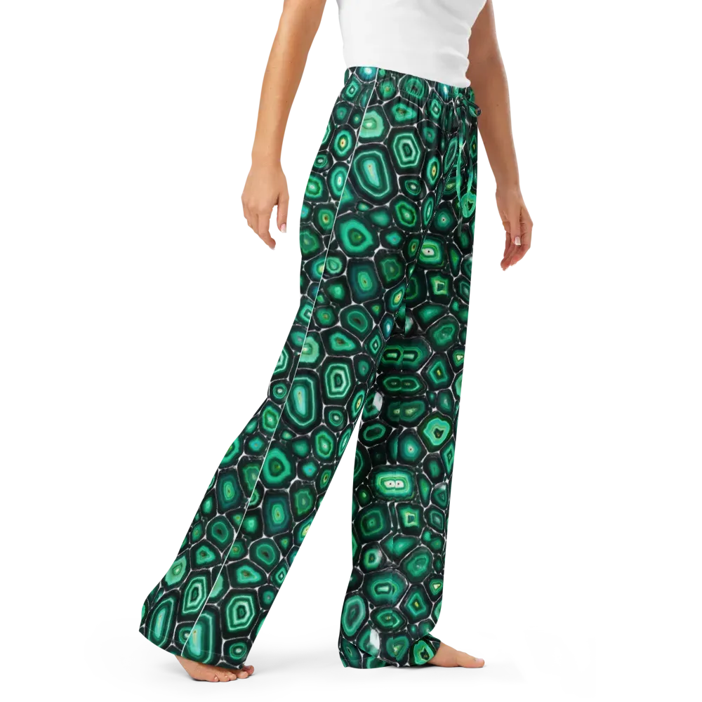 Verdant Agate on Women's Pajama Pants — Right Front