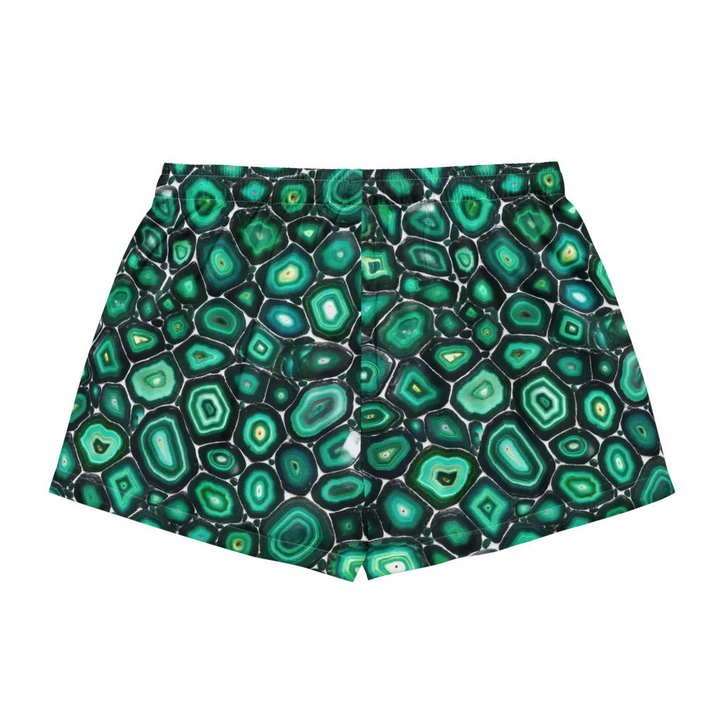 Verdant Agate on Women's Pajama Shorts — Back