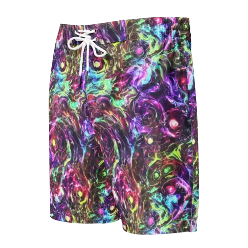 Infinite Embers on a Men's Board Shorts