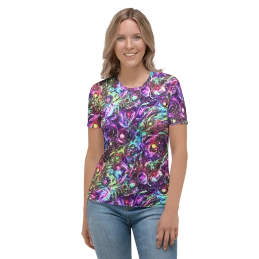 Infinite Embers on a Women's Crew Neck T-Shirt