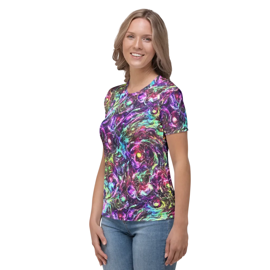 Infinite Embers on Women's Crew Neck T-Shirt — Left
