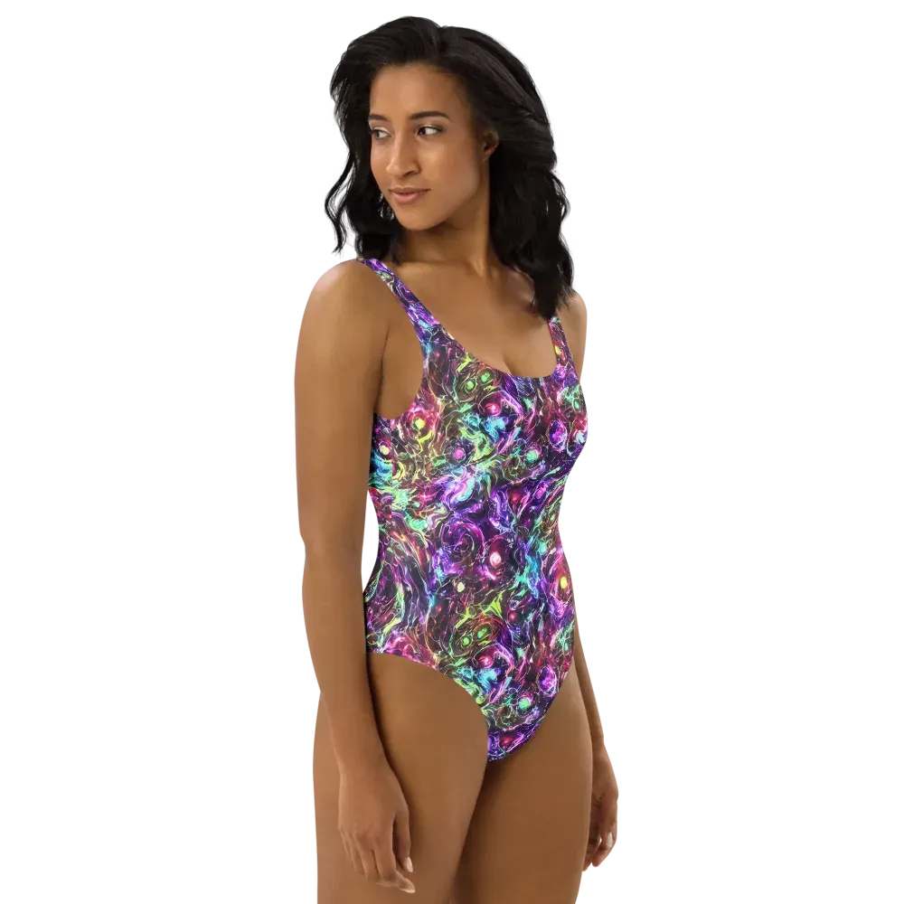 Infinite Embers on One-Piece Swimsuit — Right