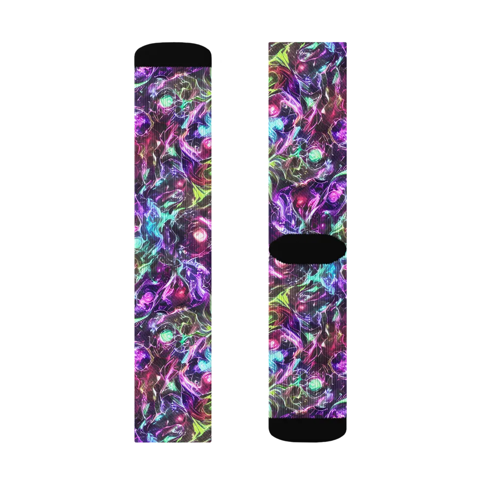Infinite Embers on Socks — Left Sock