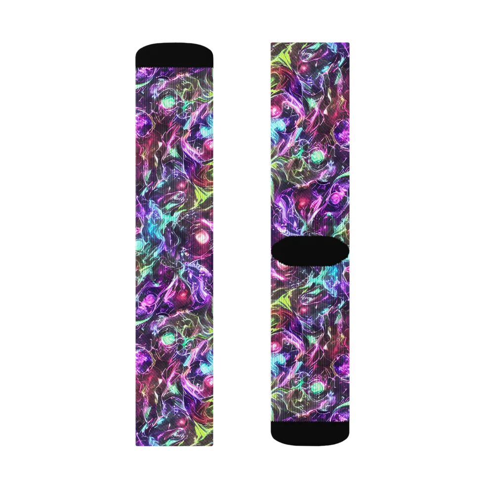 Infinite Embers on Socks — Right Sock