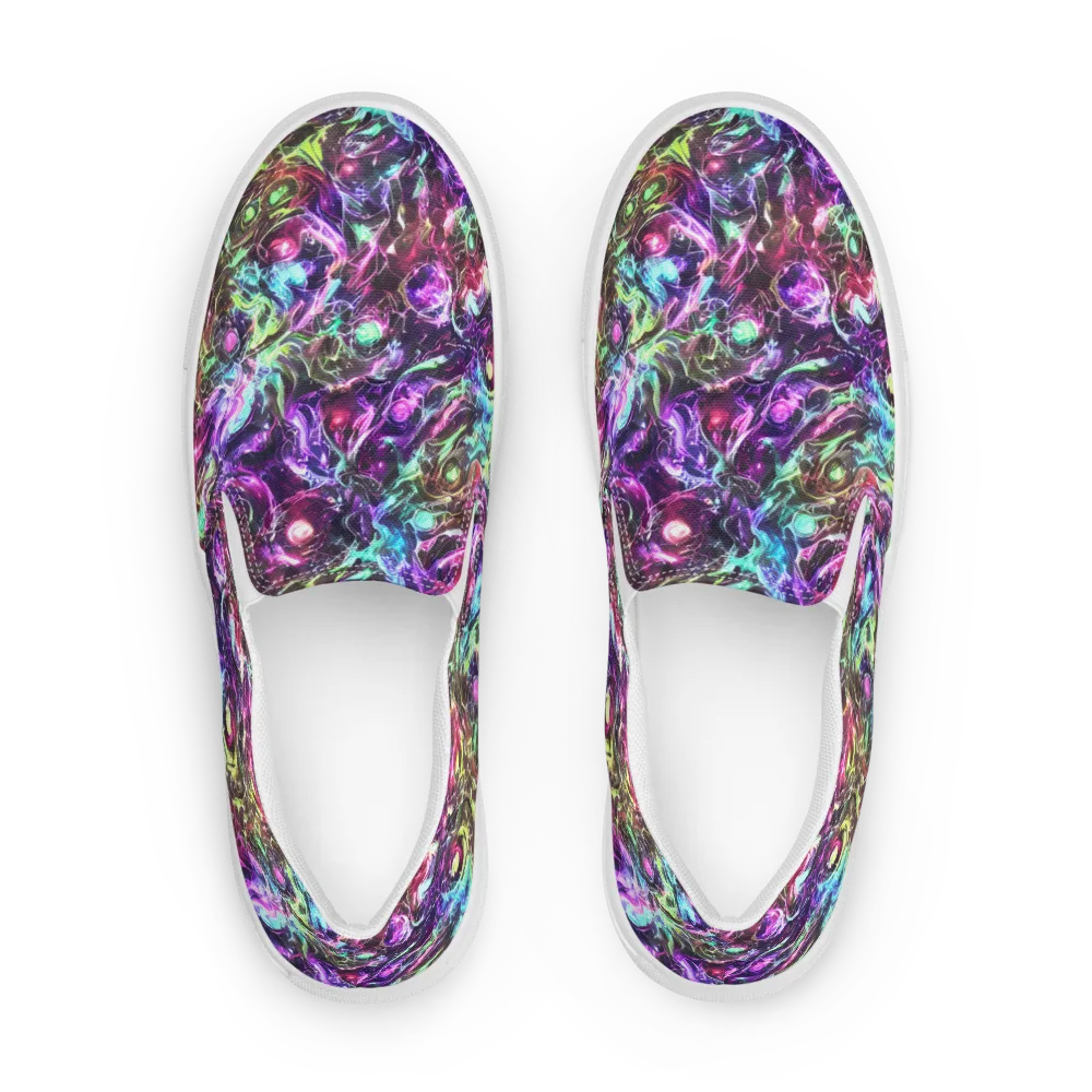 Infinite Embers on Women's Slip-On Canvas Shoes — Front
