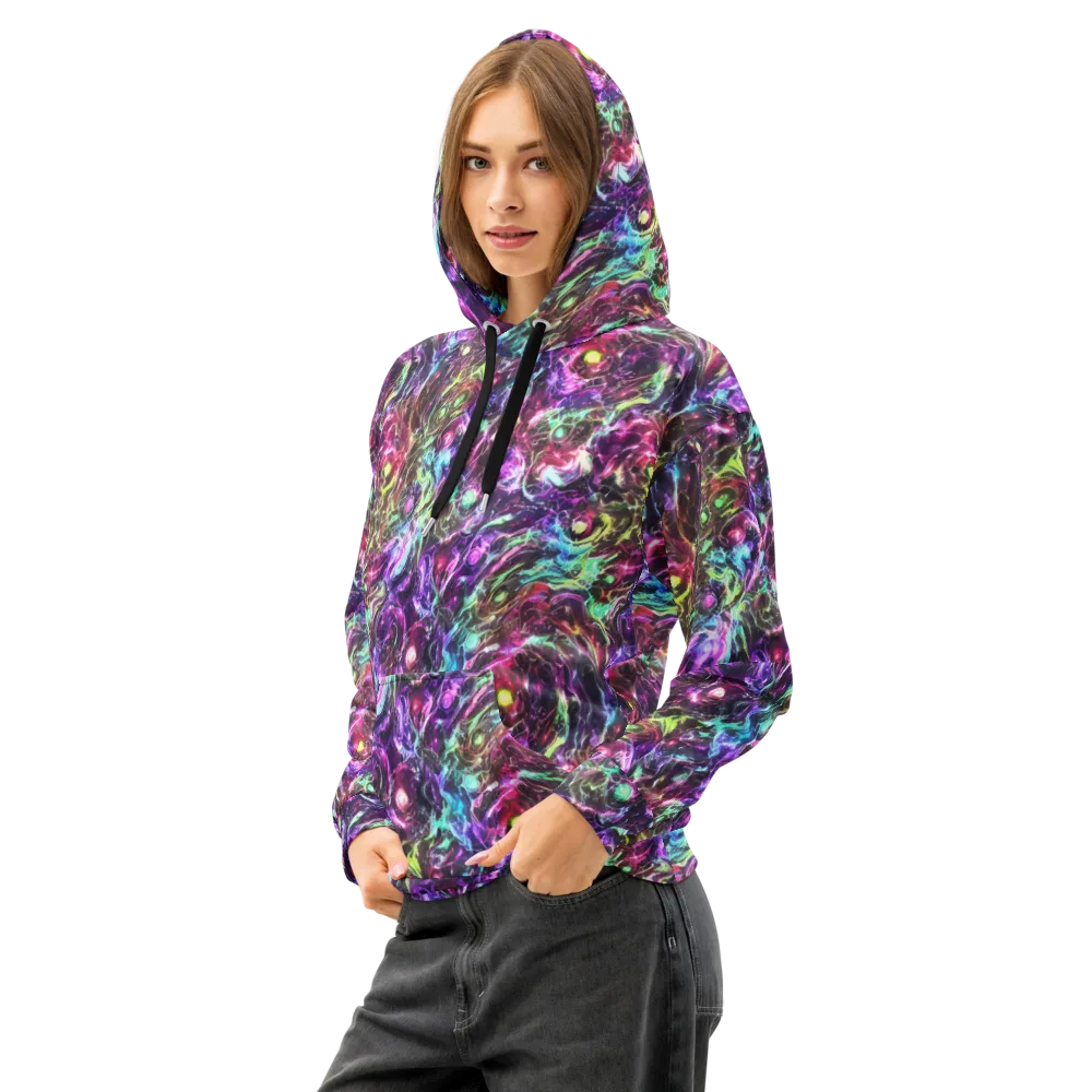 Infinite Embers on Cotton Hoodie — Left Front
