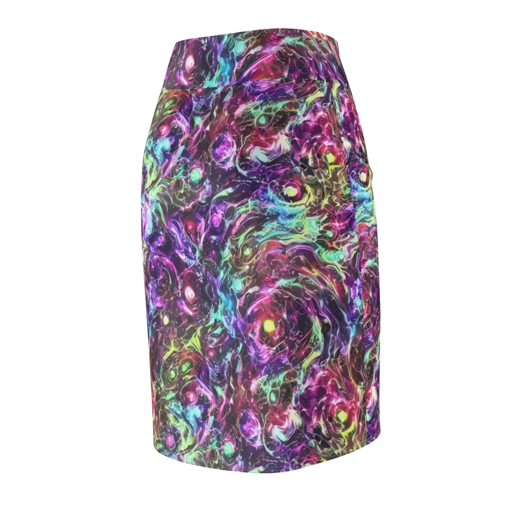 Infinite Embers on Pencil Skirt — Back Side