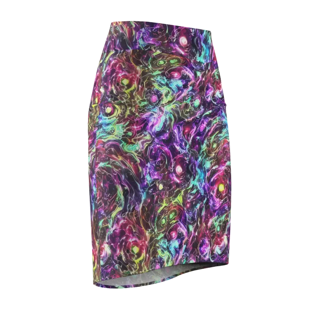 Infinite Embers on Pencil Skirt — Front Side