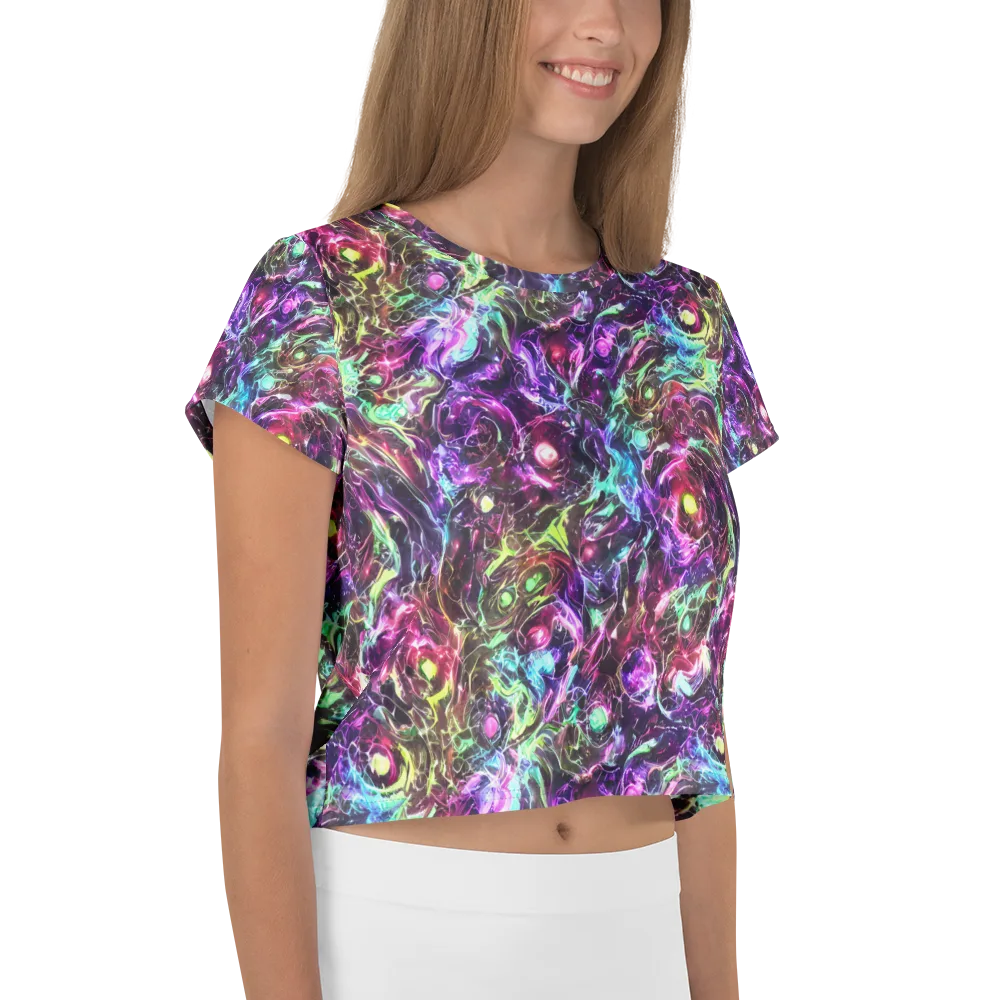 Infinite Embers on Crop Tee — Right