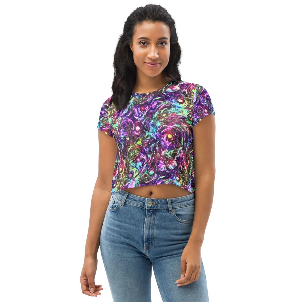 Infinite Embers on Crop Tee — Front
