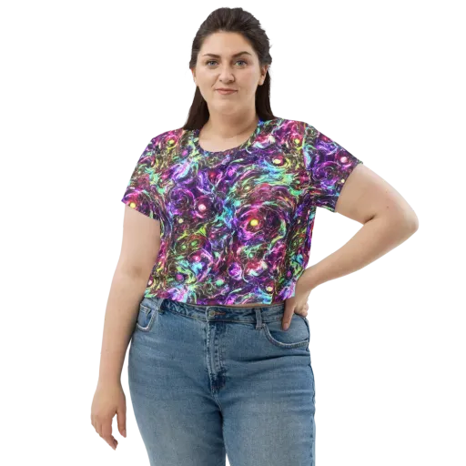 Infinite Embers on a Crop Tee