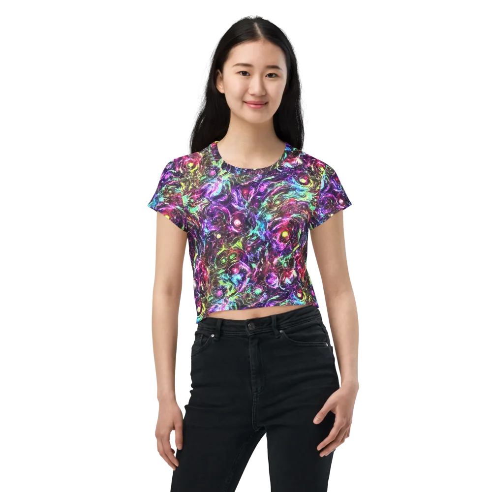Infinite Embers on Crop Tee — Front